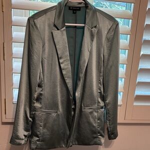 INC International Concepts Shimmering Silky Blazer SZ LARGE